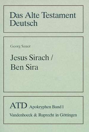 Jesus Sirach / Ben Sira de Georg Sauer