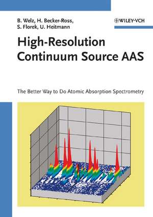 High–Resolution Continuum Source AAS – The Better Way to Do Atomic Absorption Spectrometry de B Welz