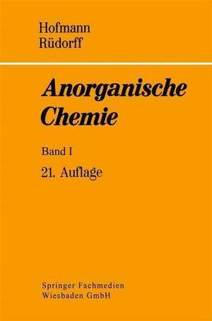 Anorganische Chemie de Karl A. Hofmann