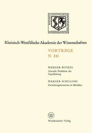 Natur-, Ingenieur- und Wirtschaftswissenschaften: Vorträge · N 241 de Werner Buckel