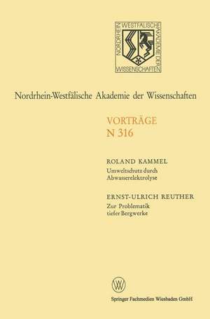 Umweltschutz durch Abwasserelektrolyse: Zur Problematik tiefer Bergwerke de Roland Kammel