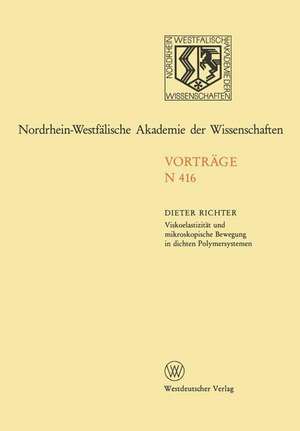 Natur-, Ingenieur- und Wirtschaftswissenschaften: Vorträge · N 416 de Dieter Richter