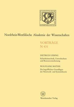 Nordrhein-Westfälische Akademie der Wissenschaften: Natur-, Ingenieur- und Wirtschaftswissenschaften Vorträge · N 431 de Dietrich Uebing