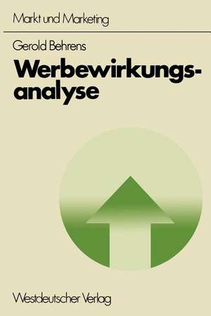 Werbewirkungsanalyse de Gerold Behrens