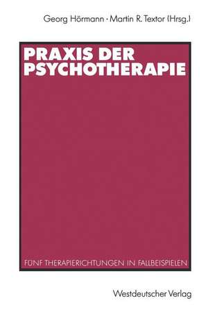 Praxis der Psychotherapie: Fünf Therapierichtungen in Fallbeispielen de Georg Hörmann