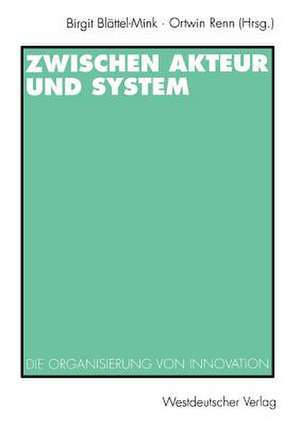 Zwischen Akteur und System: Die Organisierung von Innovation de Birgit Blättel-Mink