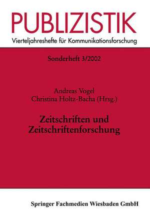 Zeitschriften und Zeitschriftenforschung de Andreas Vogel