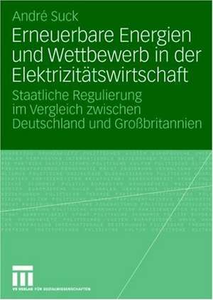 Erneuerbare Energien und Wettbewerb in der Elektrizitätswirtschaft: Staatliche Regulierung im Vergleich zwischen Deutschland und Großbritannien de André Suck