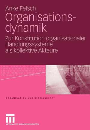 Organisationsdynamik: Zur Konstitution organisationaler Handlungssysteme als kollektive Akteure de Anke Felsch