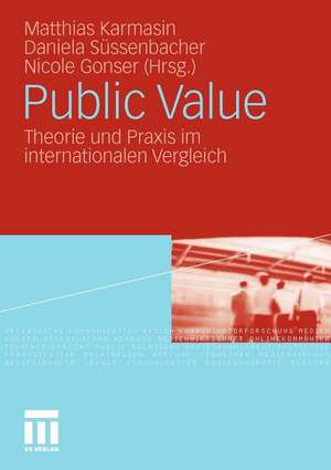 Public Value: Theorie und Praxis im internationalen Vergleich de Matthias Karmasin