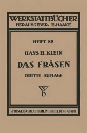 Das Fräsen de H. H. Klein