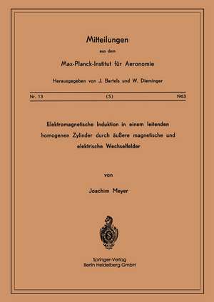 Elektromagnetische Induktion in einem Leitenden Homogenen Zylinder durch Äussere Magnetische und Elektrische Wechselfelder de J. Meyer