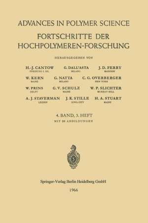 Fortschritte der Hochpolymeren-Forschung de H.-J. Cantow