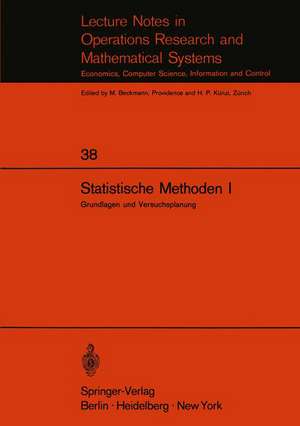 Statistische Methoden I: Grundlagen und Versuchsplanung de E. Walter