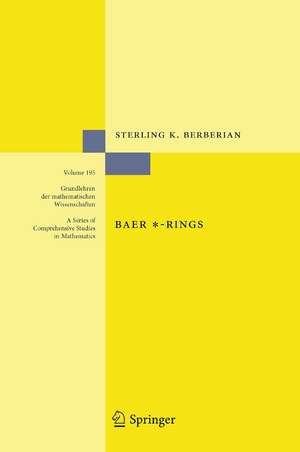 Baer *-Rings de Sterling K. Berberian