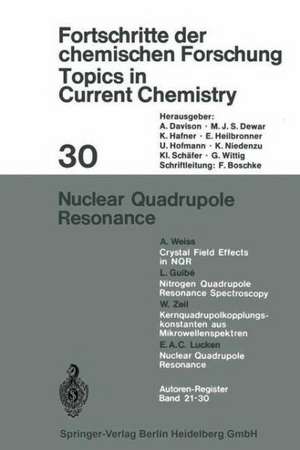 Nuclear Quadrupole Resonance de E. A. C. Lucken