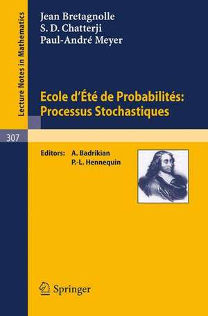 Ecole d'Ete de Probabilites: Processus Stochastiques de J. L. Bretagnolle