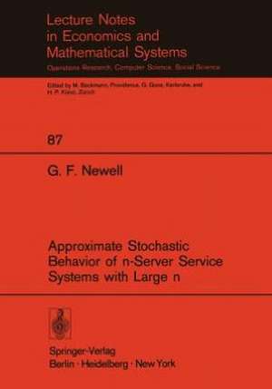 Approximate Stochastic Behavior of n-Server Service Systems with Large n de G. F. Newell