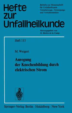 Anregung der Knochenbildung durch elektrischen Strom de M. Weigert