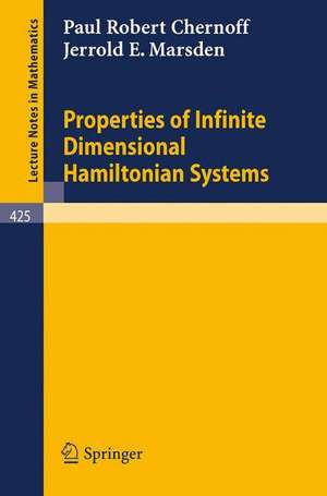 Properties of Infinite Dimensional Hamiltonian Systems de P.R. Chernoff