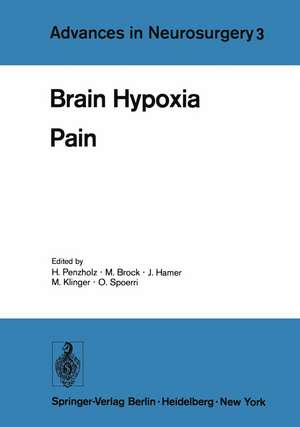 Brain Hypoxia: Pain de H. Penzholz