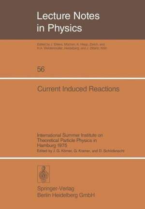 Current Induced Reactions: International Summer Institute on Theoretical Particle Physics in Hamburg 1975 de J. G. Körner