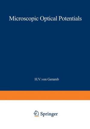 Microscopic Optical Potentials: Proceedings of the Hamburg Topical Workshop on Nuclear Physics, Held at the University of Hamburg, Hamburg, Germany, September 25–27, 1978 de H.v. Geramb