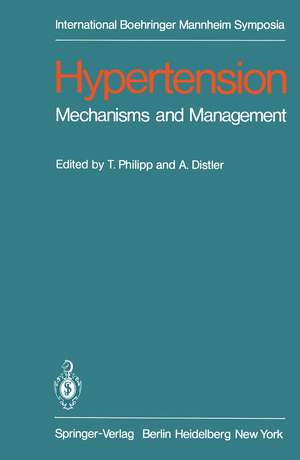 Hypertension: Mechanisms and Management de A. Distler