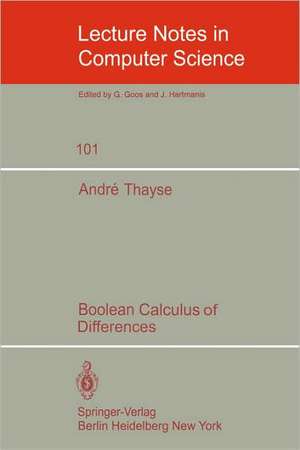 Boolean Calculus of Differences de A. Thayse