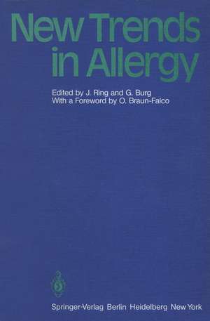 New Trends in Allergy de O. Braun-Falco