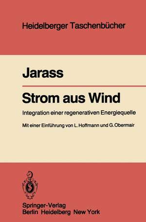 Strom aus Wind: Integration einer regenerativen Energiequelle de L. Jarass