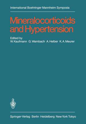 Mineralocorticoids and Hypertension de W. Kaufmann