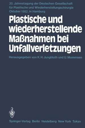 Plastische und wiederherstellende Maßnahmen bei Unfallverletzungen: Primär- und Sekundärversorgung de K. H. Jungbluth