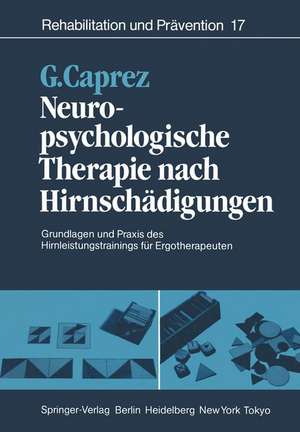 Neuropsychologische Therapie nach Hirnschädigungen: Grundlagen und Praxis des Hirnleistungstrainings für Ergotherapeuten de S. Abbühl