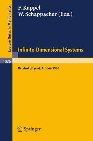 Infinite-Dimensional Systems: Proceedings of the Conference on Operator Semigroups and Applications held in Retzhof (Styria), Austria, June 5-11, 1983 de F. Kappel