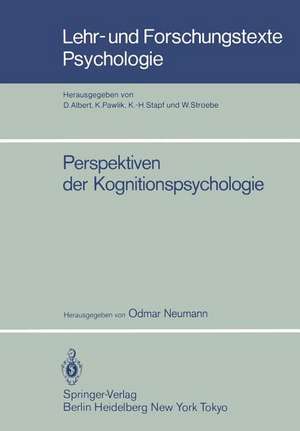 Perspektiven der Kognitionspsychologie de Odmar Neumann