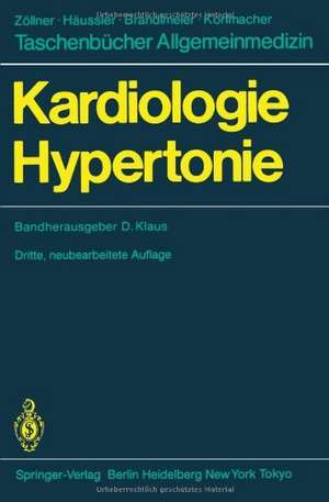 Kardiologie Hypertonie de Dieter Klaus