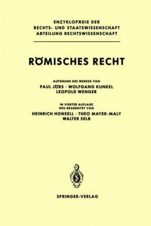 Römisches Recht de Paul Jörs