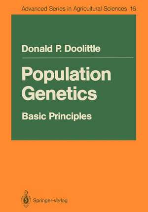 Population Genetics:: Basic Principles de Donald P. Doolittle