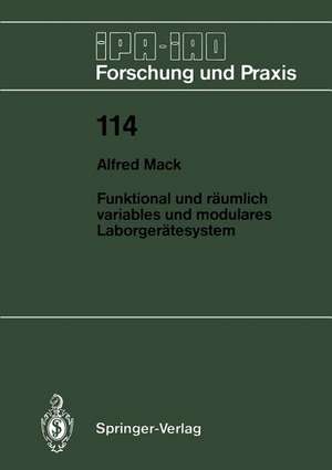 Funktional und räumlich variables und modulares Laborgerätesystem de Alfred Mack