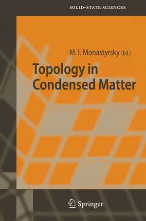 Topology in Condensed Matter de Michael I. Monastyrsky