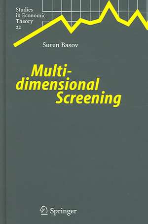 Multidimensional Screening de Suren Basov