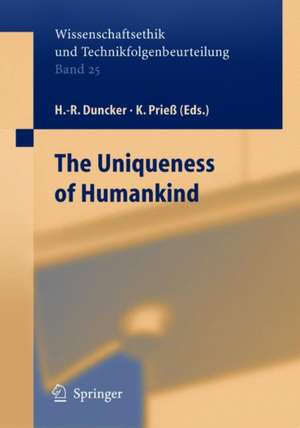 On the Uniqueness of Humankind de Hans-Rainer Duncker