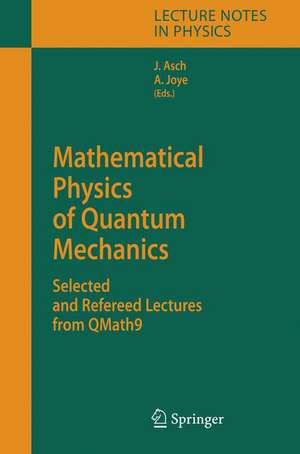 Mathematical Physics of Quantum Mechanics: Selected and Refereed Lectures from QMath9 de Joachim Asch