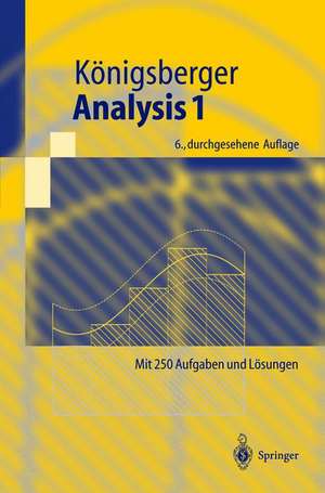 Analysis 1 de Konrad Königsberger