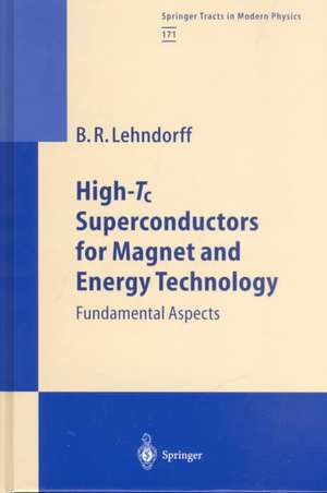 High-Tc Superconductors for Magnet and Energy Technology: Fundamental Aspects de Beate Lehndorff