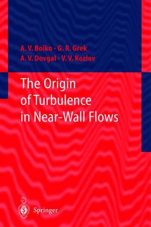 The Origin of Turbulence in Near-Wall Flows de A.V. Boiko