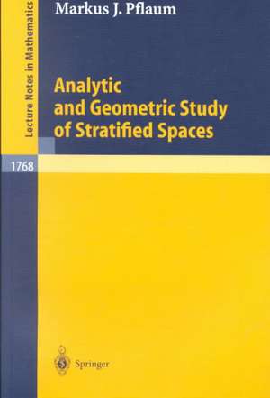 Analytic and Geometric Study of Stratified Spaces: Contributions to Analytic and Geometric Aspects de Markus J. Pflaum