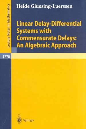 Linear Delay-Differential Systems with Commensurate Delays: An Algebraic Approach de Heide Gluesing-Luerssen