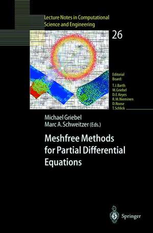 Meshfree Methods for Partial Differential Equations de Michael Griebel